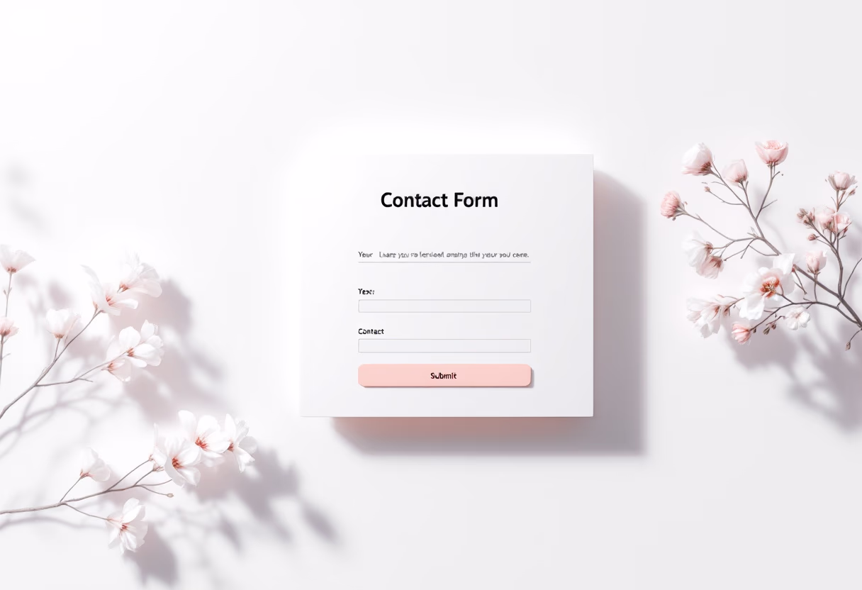 image of a contact form placeholder (for a social media and communication)